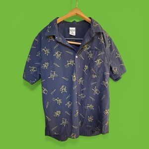 Rare Pokémon Pikachu Button Shirt Adult Size Large